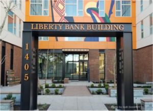 Residential entrance to the Liberty Bank Building (photo by Joah Snowden), Seattle WA