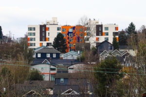 Liberty Bank Building at 24th & Union in the Central District. Photo by Outsidethinc, Mujale Chisebuka December 2018.