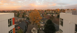 View looking East from the Liberty Bank Building rooftop (Photo: Josh Okrent, 2018)